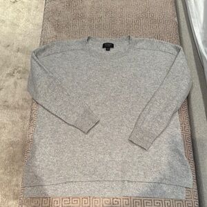 J. Crew Light Gray Crewneck Sweater